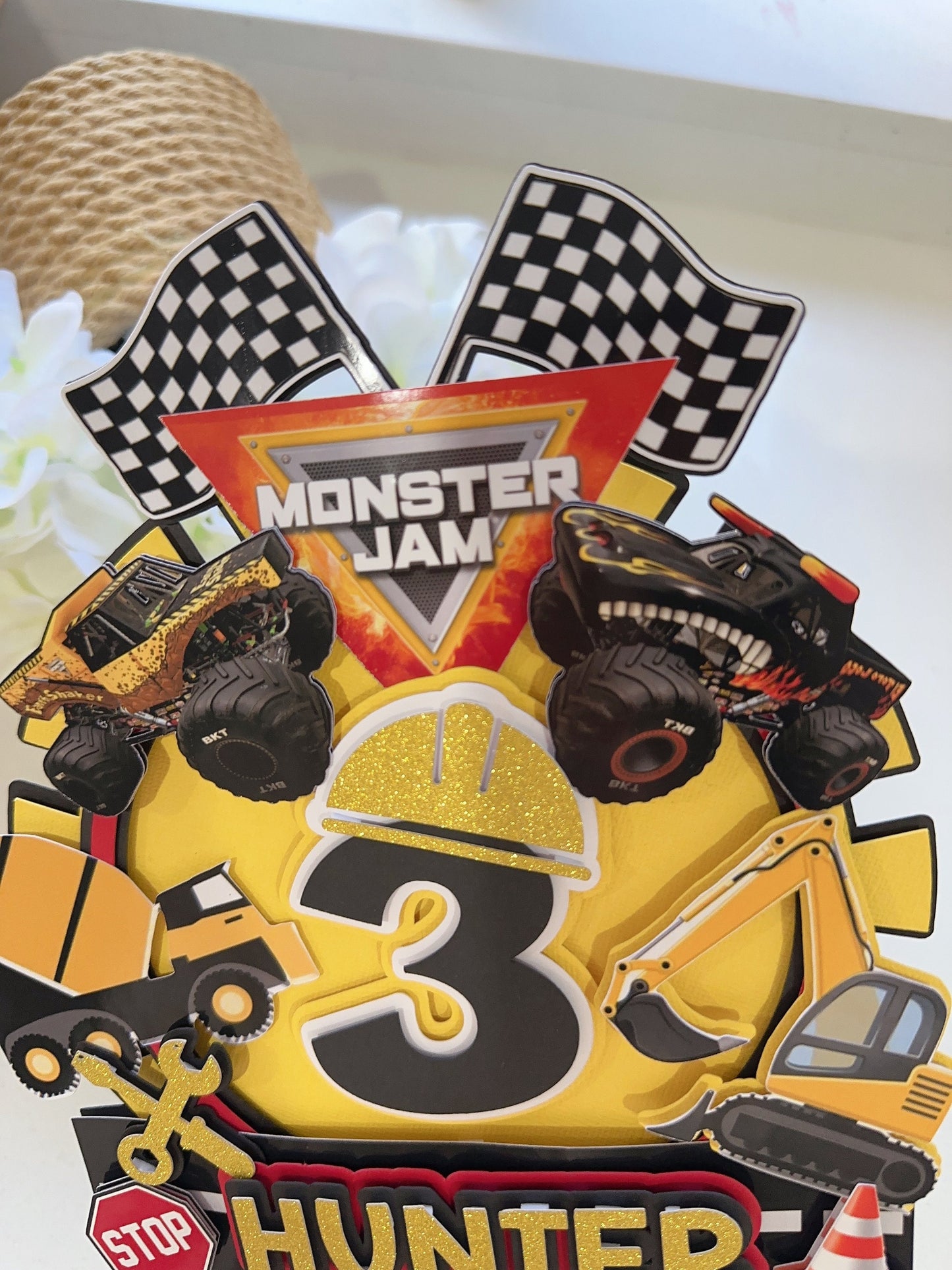Monster Jam Construction Cars
