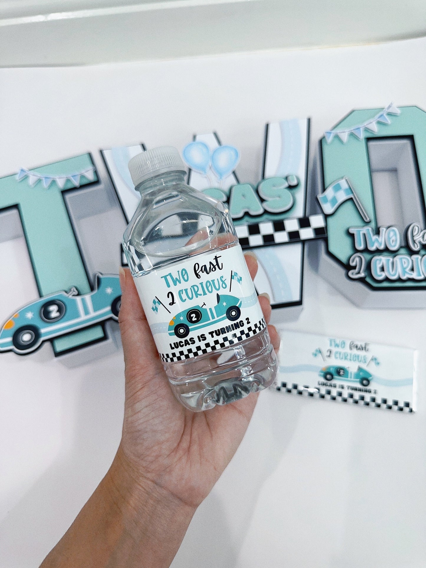 Two Fast Mini Water Bottle Stickers 250ml