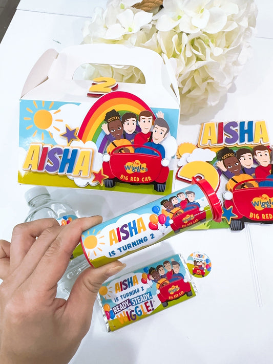 Wiggles Mini M&M Chocolate Tubes Stickers