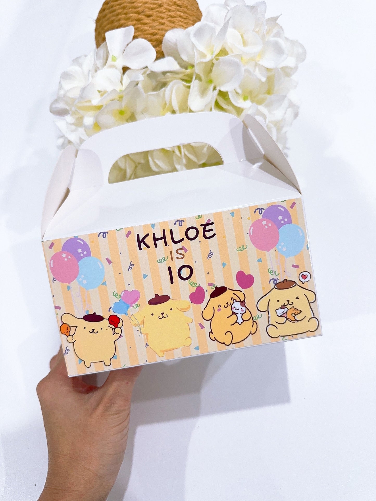 PompomPurin Sticker Favour Box