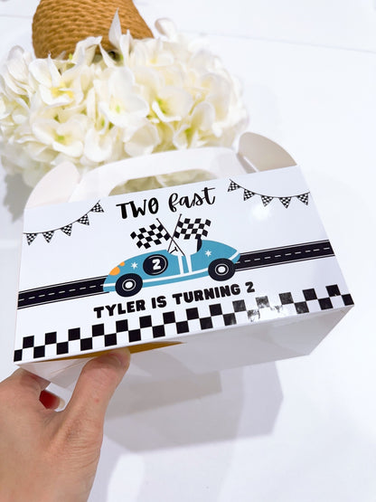 Two Fast Sticker Favour Box