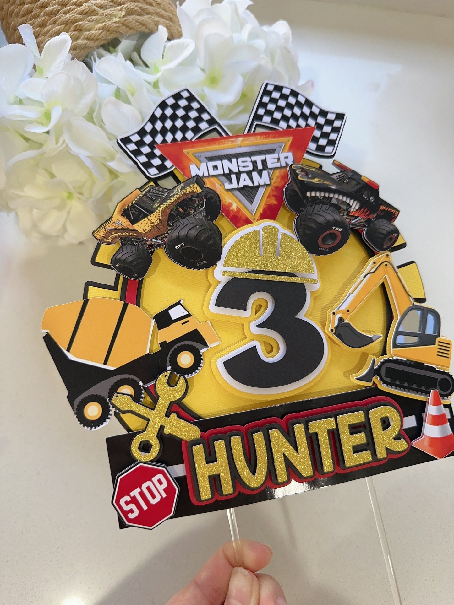Monster Jam Construction Cars