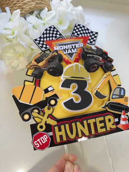 Monster Jam Construction Cars