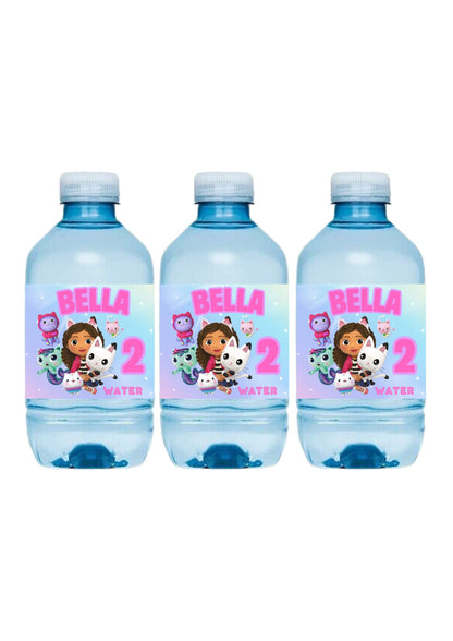 Gabby Dollhouse Mini Water Bottle Stickers 250ml