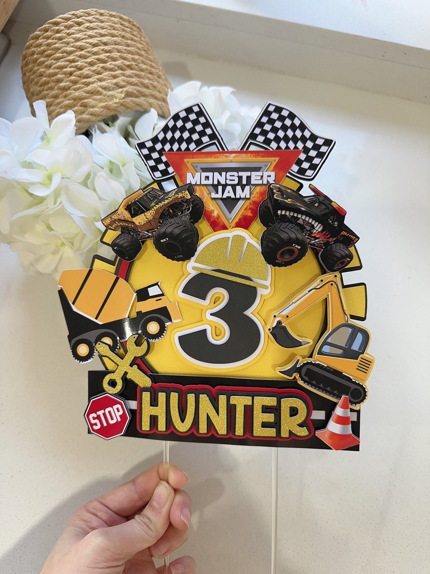 Monster Jam Construction Cars