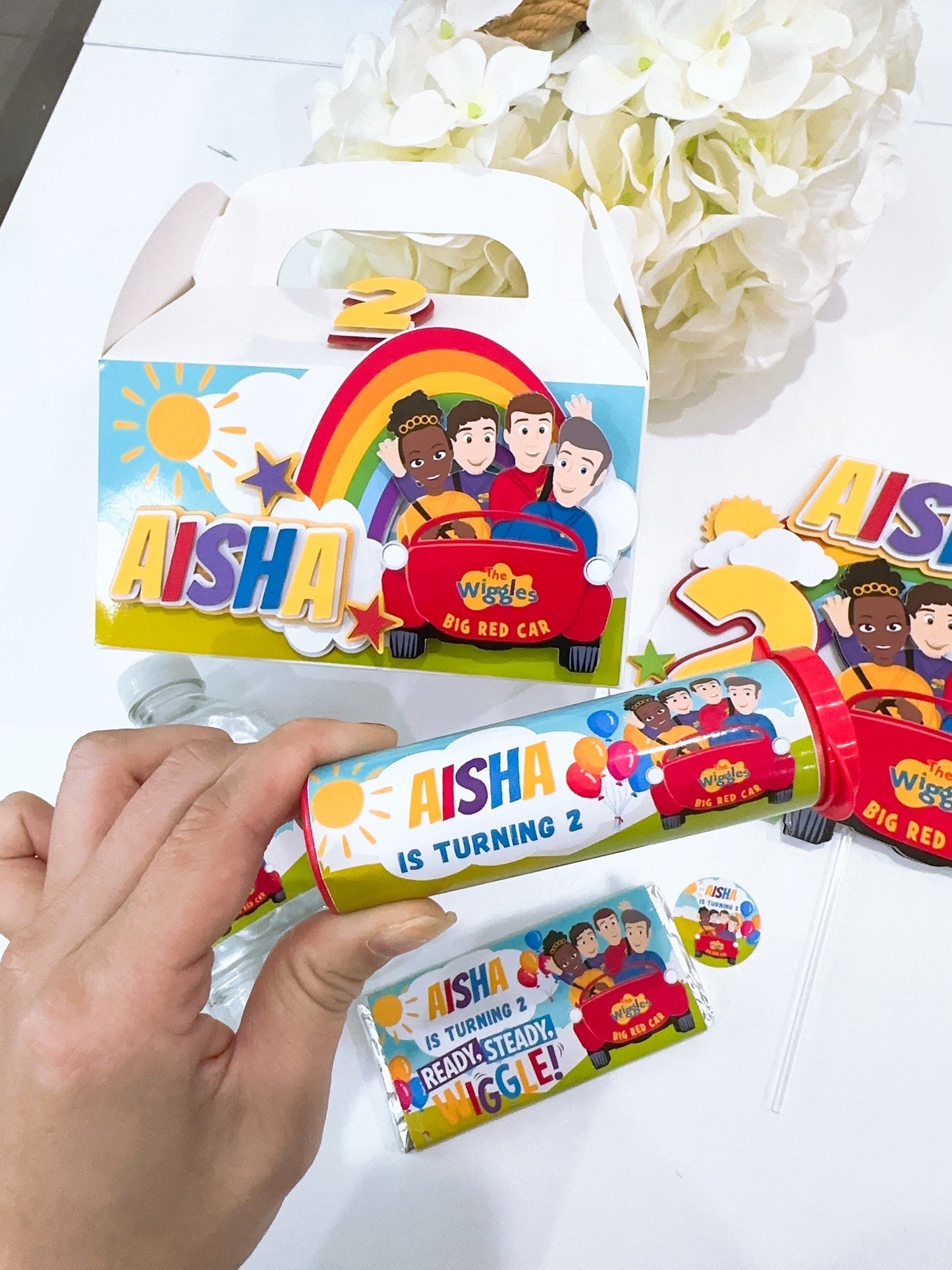 Wiggles Mini M&M Chocolate Tubes Stickers