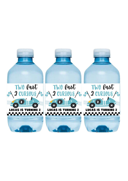 Two Fast Mini Water Bottle Stickers 250ml