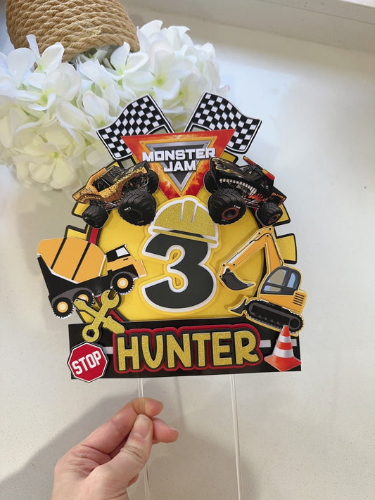 Monster Jam Construction Cars