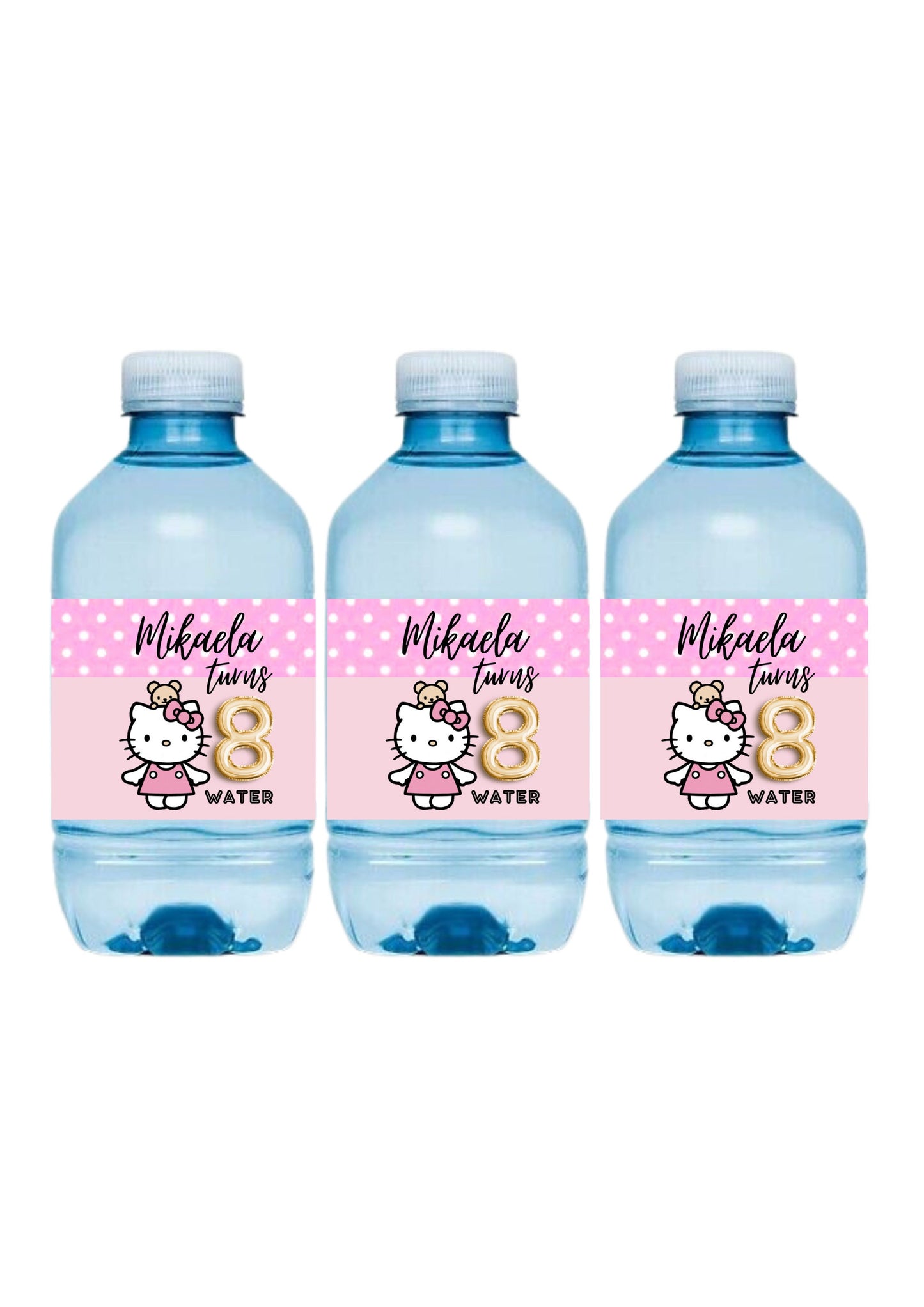 Hello Kitty Mini Water Bottle Stickers 250ml