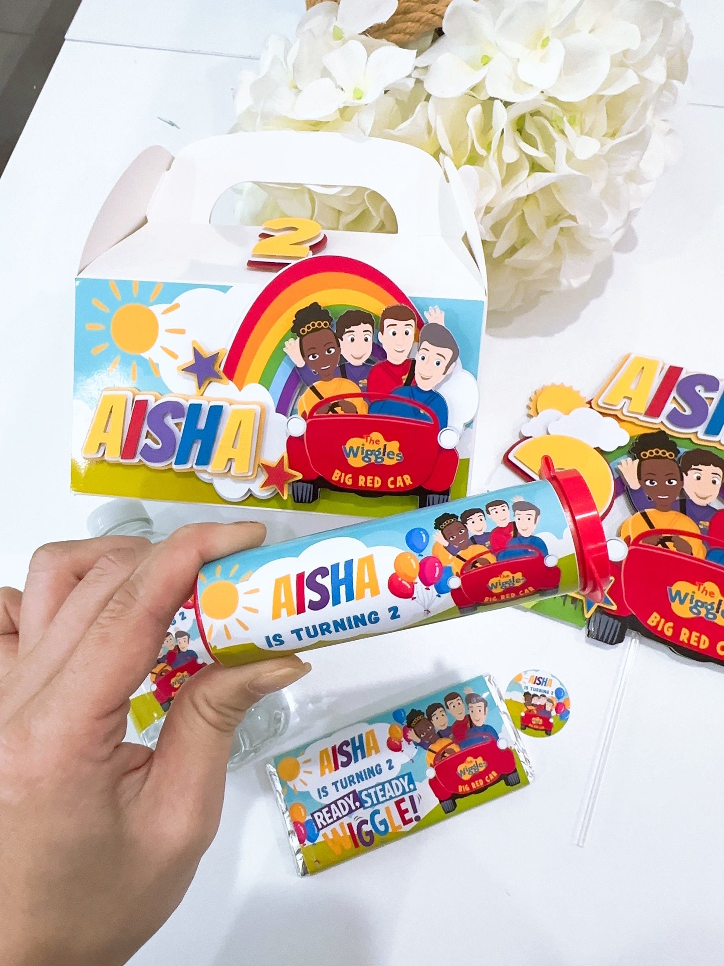 Wiggles Mini M&M Chocolate Tubes Stickers