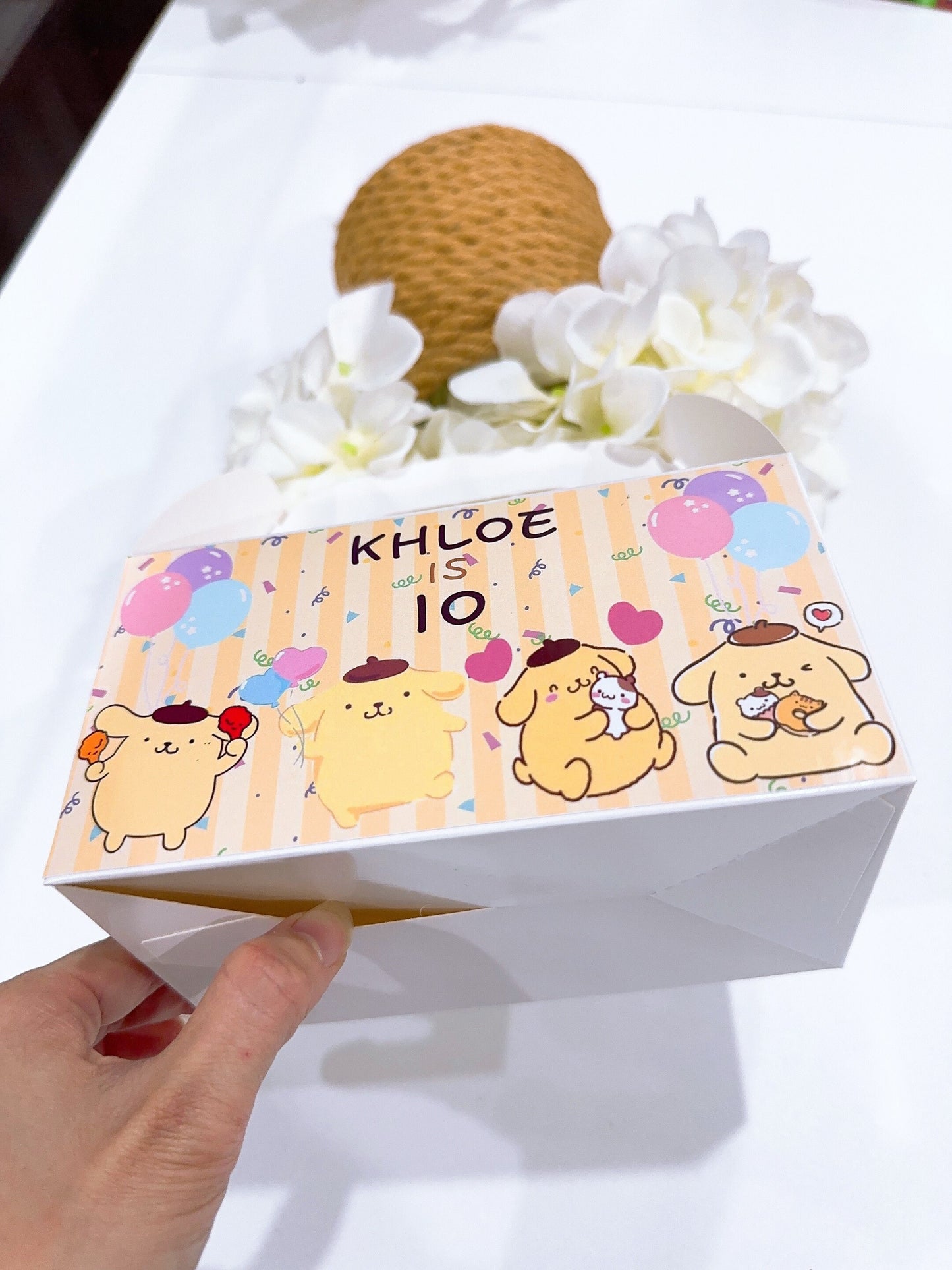 PompomPurin Sticker Favour Box