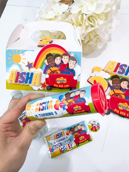 Wiggles Mini M&M Chocolate Tubes Stickers