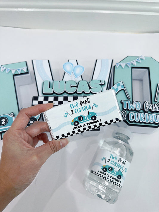 Two Fast Chocolate Bar Sticker Wrapper