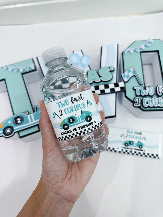 Two Fast Mini Water Bottle Stickers 250ml